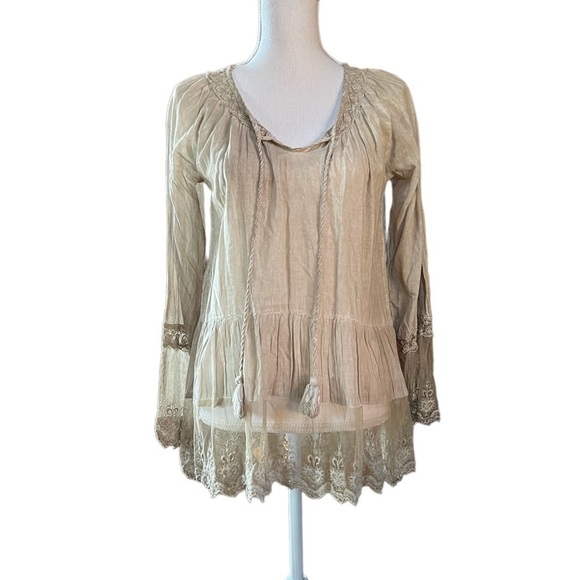 SCULLY WOMENS LIGHTWEIGHT FLOWY SOFT LONG SLEEVE BLOUSE - Picture 1 of 10